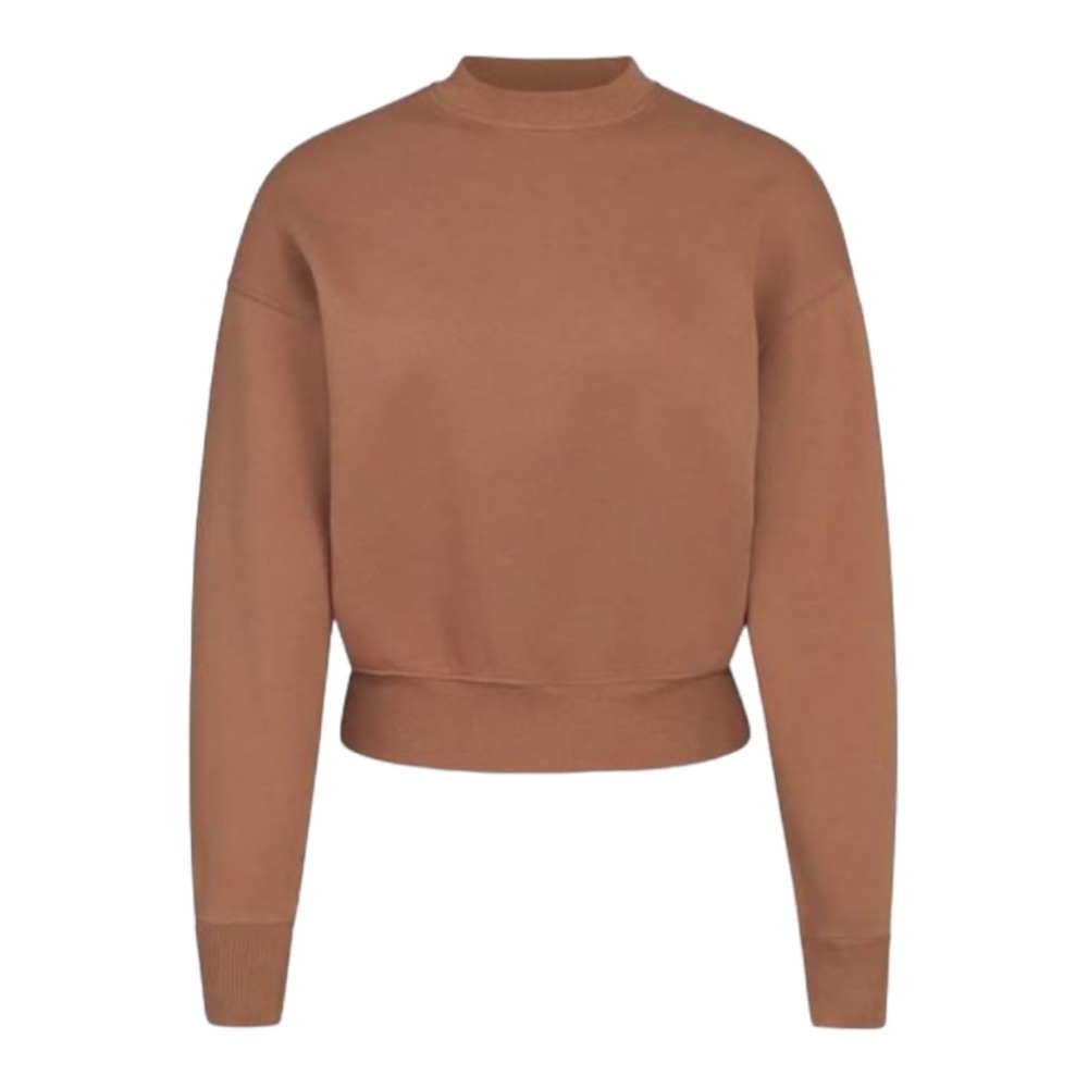 SKIMS Outdoor Fleece Pullover-Tigers Eye
